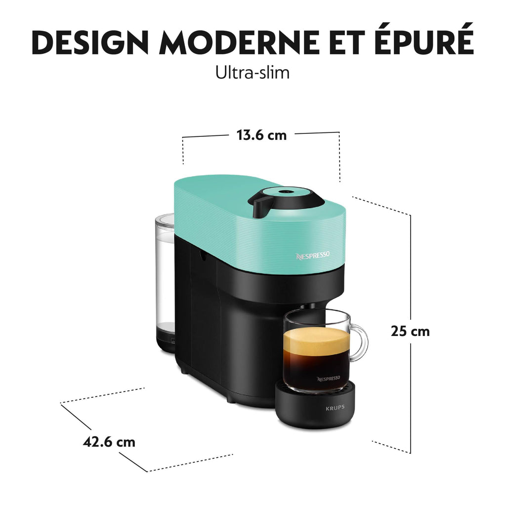 Machine à Café de Qualité Automatique Vertuo POP Vert Cafetière à Capsules