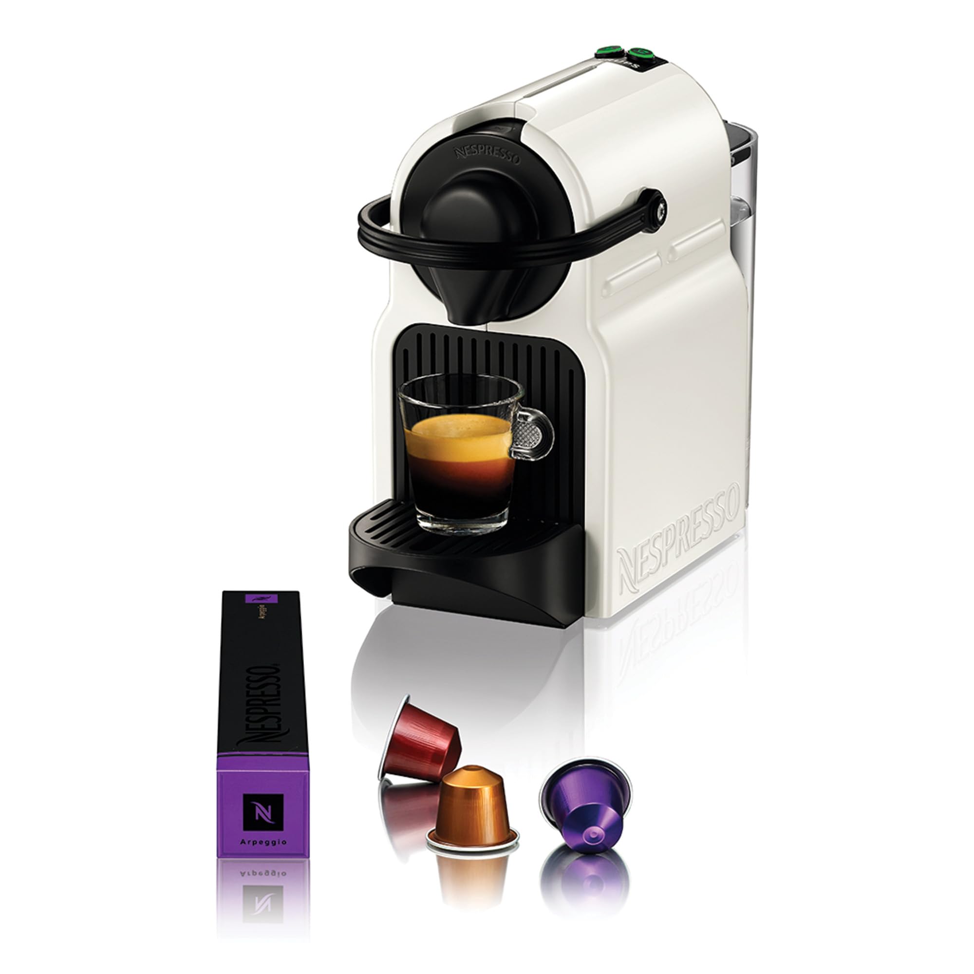 Machine à Café de Qualité Automatique Inissia Blanche Cafetière Espresso XN100110