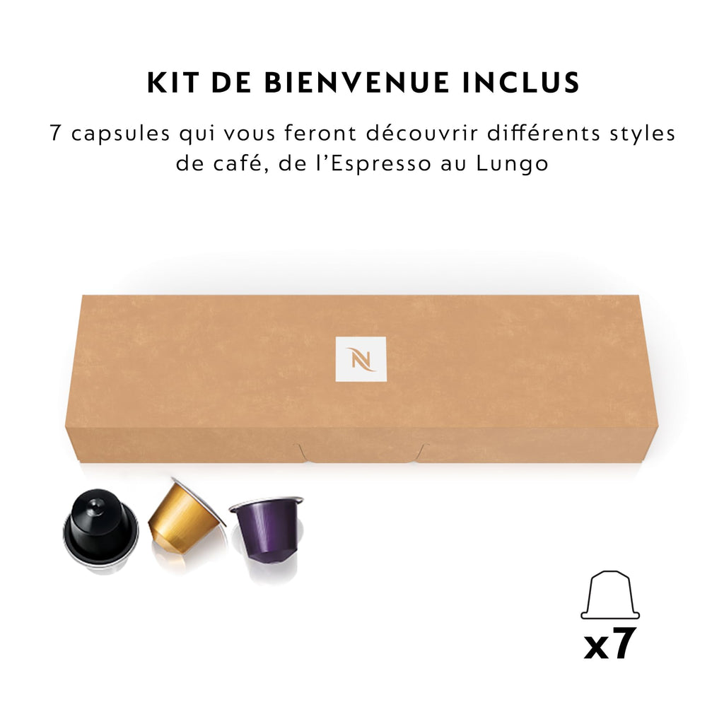 Inissia EN80.B, Machine à Café de Qualité Automatique Automatique, Machine à Capsules, Noir, 19 Bars, 1260W