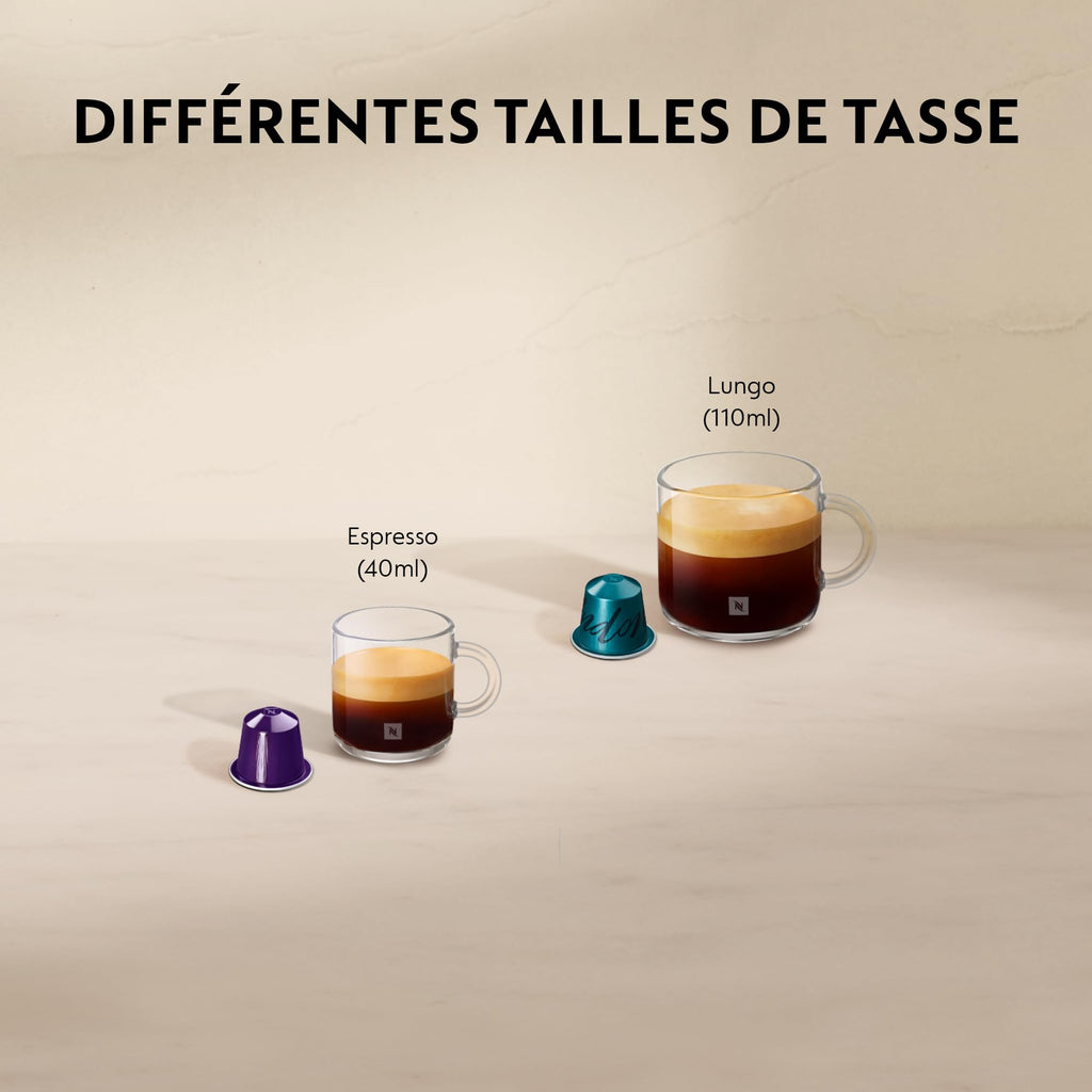 Inissia EN80.B, Machine à Café de Qualité Automatique Automatique, Machine à Capsules, Noir, 19 Bars, 1260W