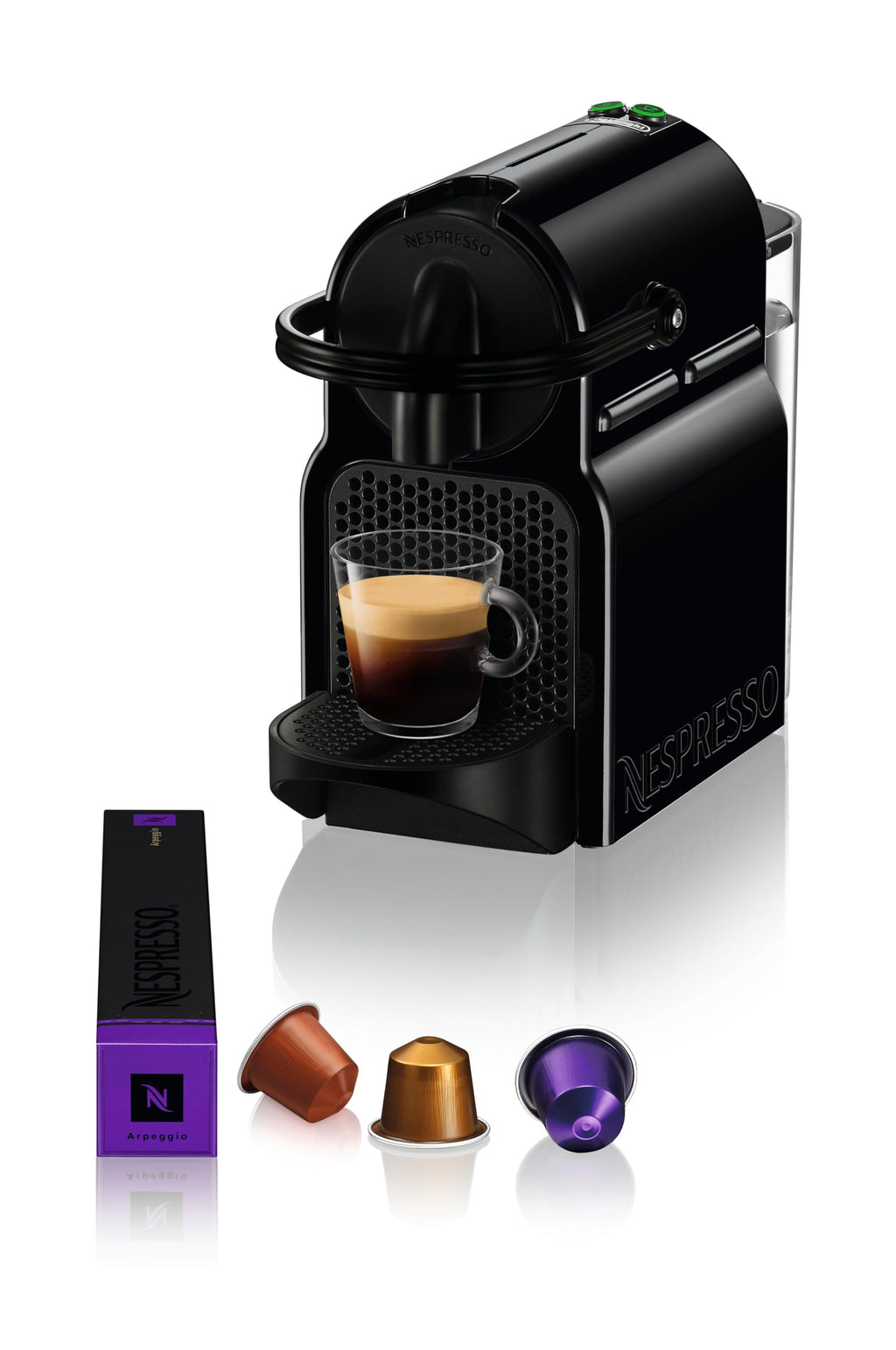 Inissia EN80.B, Machine à Café de Qualité Automatique Automatique, Machine à Capsules, Noir, 19 Bars, 1260W